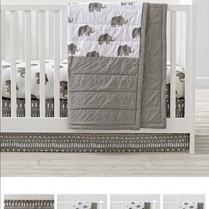 Crate & Barrel Tribal Excursion Crib Skirt